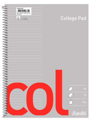 Bantex - Col College Pad, A4, Ruled