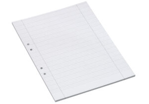 Bantex - Arbeidsark A4 linjert 5+5+5 mm med svensk hullning