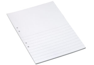 Bantex - Arbeidsark A4 ½ Side Linjert 14,5 Mm Med Svensk Hulling