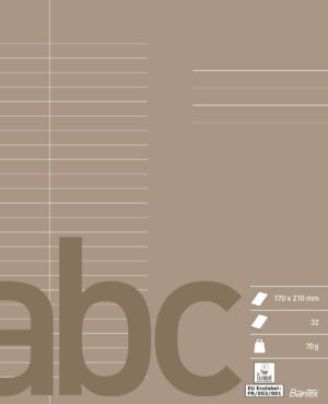 Bantex - Skolehæfte 17x21 24 Linjer