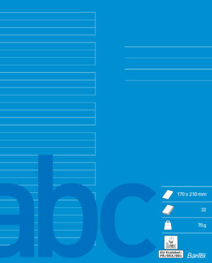 Bantex - Skolehæfte 17x21 24 Linjer