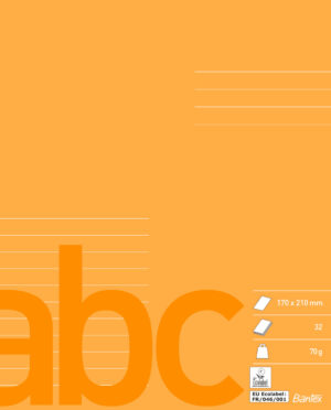 Bantex - Skolehæfte 17x21 11 Linjer