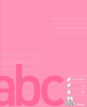 Bantex - Skolehæfte 17x21 7 linjer