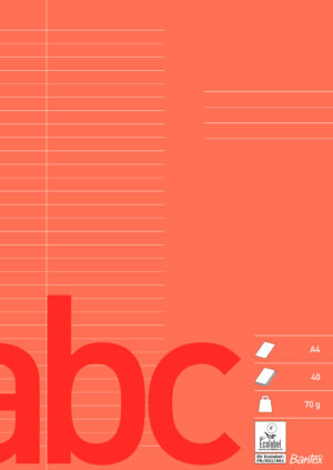 Bantex - Skolhäfte A4 32 Linjer