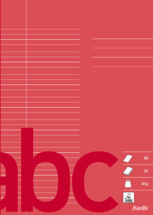 Bantex - Skolhäfte A5 32 Linjer