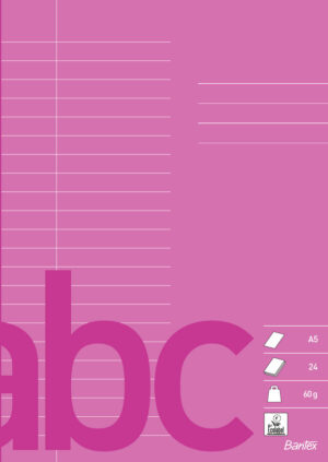 Bantex - Skolhäfte A5 22 Linjer På 2 Sidor