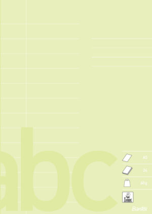 Bantex - Skolhäfte A5 13 Linjer På 2 Sidor