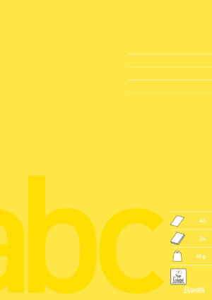 Bantex - Skolhäfte A5 Olinjerat