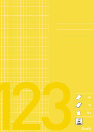 Bantex - Skolhäfte A5 5 X 7 Rutat
