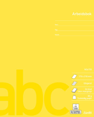 Bantex - Arbetshäfte Norsk Standard 17X21 Olinjerat