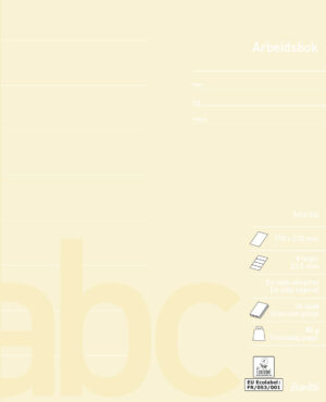 Bantex - Arbetshäfte Norsk Standard 17X21 Varannan Sida Linjerad 8 Linjer