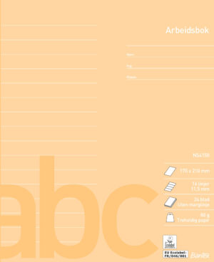 Bantex - Arbetshäfte Norsk Standard 17X21 16 Linjer