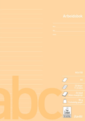 Bantex - arbetsh Norsk standard A4 23 linjer