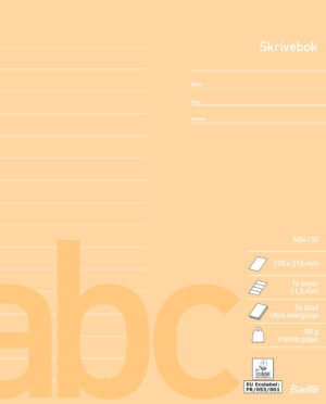 Bantex - Skrivhäfte Norsk Standard 17X21 Linjerat 11,5 Mm