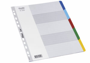 Bantex - Strong-Line fanekort A4, 5 faner