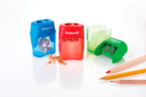 Pelikan - Dobbelt Blyantspidser På Blister, 3 Ass Farver