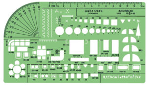 Linex - 1258S universal arkitektskabelon