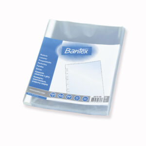 Bantex - Punched Pockets A4 Bag Of 100 Pp 45 Mic. Smooth Colorless