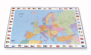 4153-01  Desk Mat, Europe, Blu