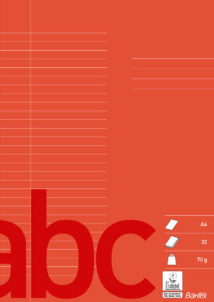 Bantex - School Exercise Book A4 64p 70g 29 Lines