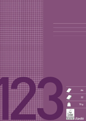 Bantex - School Exercise Book A4 64p 70g 5x5
