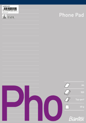 Bantex - Telefonblokk