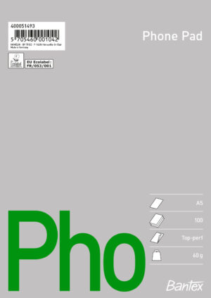 Bantex - Telefonblokk