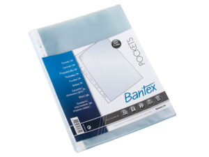 Bantex - Lomme med åbning i top og langs hulkant 0,09 mm