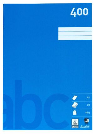 Bantex - Skolehæfte A4 400 ulinjeret