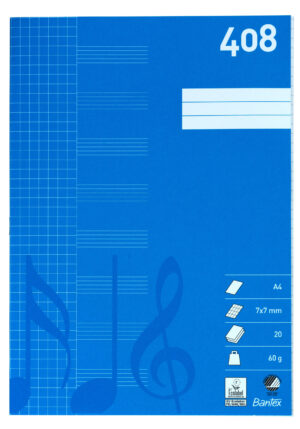 Bantex - Skolehæfte A4 408 til noder