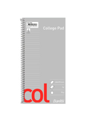 Bantex - Col kollegieblok, 148x295, linjeret