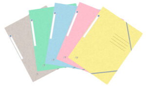 Oxford - Topfile+ samlemappe A4 5 pastelfarver assorteret