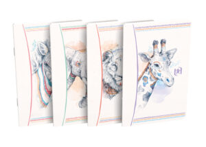 Oxford - Boho Spirit-notesbog 9x14 cm, hæftet med blødt omslag, linjeret, 60 sider, assorterede design