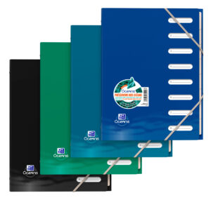 Oxford - OCEANISA4 Standard Sorteringsmappe, 8 positioner, Genanvendt PP, Assorterede farver