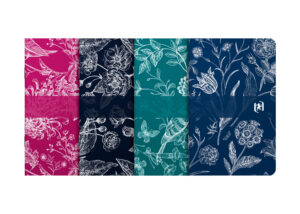 Oxford - Romance 9 x 14 cm liten häftad anteckningsbok med mjukt kartongomslag, 60 linjerade sidor, blandade motiv