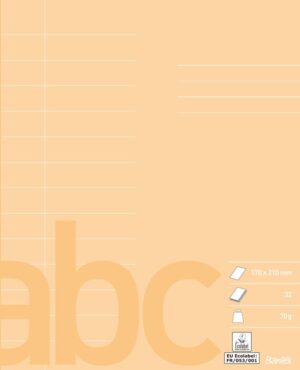 Bantex - Skolehæfte 17x21 13 Linjer