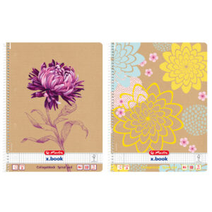 A4 Natural Vibes spiralblok, 80 ark, 2 motiver